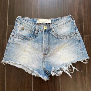 Lanca Perfume Shortie Blue Jean Shorts Made in Brazil   Make Offer!